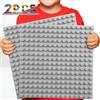 WYSWYG 2 piastre di base classiche grandi, 25,4 x 25,4 cm, compatibili con Duplo e la maggior parte delle principali marche, grigio