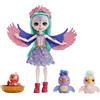 Enchantimals Amiche in Città - Famiglia di Filia la Fringuella, set con bambole Filia e l'amica Tropic con accessori e 2 personaggi uccelli inclusi, giocattolo per bambini, 4+ anni, HKN15