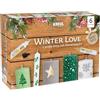 KREUL 49759 - Penna per candele Set di 6 Winter Love, 6 x 29 ml, punta fine, colori con cera d'api per decorare e dipingere le candele