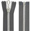 Aerzetix - C64088 - Set di 10 Cerniere Lampo a Spirale N°5 60cm separabile autobloccante - Rete in Nylon Argento - tiretto cursore in Metallo - Colore Grigio Scuro - merceria