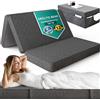 DYNMC you Materasso Pieghevole Matrimoniale 140x195x14 cm - mediamente rigido & comodo - Per 2 Persone con Coprimaterasso, usabile come tavolo & pouf - salvaspazio per ospiti - OEKO-TEX