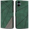 SONWO Cover per Samsung Galaxy A06 5G / 4G, Flip Custodia in PU Pelle, Cover a Libro Portafoglio con Slot per Schede e Supporto Stand per Galaxy A06 5G / 4G, Verde