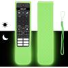 CTRLBETTER Custodia Telecomando in Silicone Compatibile Con Philips SRC-3215-01 SRC-3215-06 SRC-3216-12 SRC-3216-06S TV Telecomando Copertura Protettiva Antiurto Con un Cordino(Verde Fluorescente)