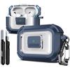 R-fun per Custodia protettiva AirPods Pro 2a generazione, Chiusura magnetica automatica, con kit di pulizia, Adatta per Custodia protettiva AirPods Pro 2 -Blu