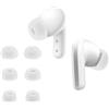 kwmobile 6x Auricolari di ricambio compatibile con Xiaomi Redmi Buds 5 Gommini sostitutivi in Silicone - 3 Misure - bianco