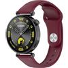 PKQTOP 18mm 20mm 22mm Cinturino per Samsung Watch, Sport Bracciali per Garmin Venu, Silicone Cinturini di Ricambio per Amazfit Helio Active Bip (Wine, 20mm)