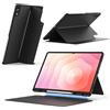 EasyAcc CACOE - Cover per Samsung Galaxy Tab S11 Ultra 14.6 2025 con porta S Pen, piastra frontale rimovibile, multi-angolo, colore: Nero