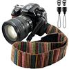 Eorefo Bailsy, cinghia colorata per fotocamera, in stile bohéme, spallaccio universale per fotocamera, per tutti modelli DSLR, Nikon, Canon, Sony, Olympus, Samsung, Pentax, Fujifilm