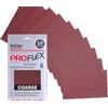 ProDec Advance Proflex - 10 fogli di carta abrasiva in ossido di alluminio ultra flessibile, grana 60, per levigare legno, vernice, gesso, stucco, metallo e altro, 230 x 140 mm