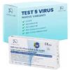AREA LAB 3X Tamponi COVID-19, Influenza A/B, Virus Sinciziale RSV e Adenovirus ADV | Test Antigenico Rapido 5in1 | Certificato CE | Registrato Ministero Salute | Rileva Varianti 2026 | Tampone Nasale Fai da Te