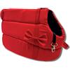 Odolplusz - Borsa per il trasporto di cani e gatti elegante, lavabile, misure XS, S, M, L, colore rosso