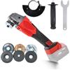 JOJOCY Molatrice angolare senza fili per batteria Milwaukee 18 V, strumento di levigatura senza spazzole 12000 giri/min con 6 dischi abrasivi da 125 mm per tagliare, smerigliare, lucidare, strumento nudo