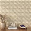 ReWallpaper Carta Da Parati Moderna Rattan 40CMx7M Carta Adesiva Effetto Rattan Beige Rivestimento Adesivo per Pareti Cucina Rimovibile Carte Adesive Decorative Muro Sfondo Soggiorno Corridoio