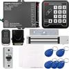 UHPPOTE Kit completo di controllo accessi per porte con scheda RFID da 125 KHz, inclusa serratura magnetica elettrica da 280 kg