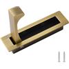 UFURMATE Set di 1 maniglia per porta da incasso 304 in acciaio inossidabile spazzolato per porta a scomparsa nascosta per armadio (Bronzo)