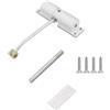 GIONAR Chiudiporta automatica regolabile per esterni, chiusura a molla, chiudiporta automatica, porta interna, freno per porta e porta da giardino, rotondo, bianco