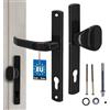KOTARBAU® Set di maniglie per porta, 92 mm, cilindri profilati, per porte, cancelli, cancelli