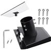 BORDEAG Supporto Starlink Gen 3, 20 X15 X 11 Cm Supporto Starlink, Starlink V3 Pole Mount, Adattatore per Tubo Starlink Gen 3 Kit Di Montaggio Starlink Resistente Alle Intemperie Nero