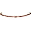 ZAVANA Collana Choker Tennis da Donna in Ottone Placcato Oro con Pietre Rosse - Girocollo Elegante Rosso Intenso