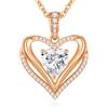 CDE Collana Donna Cuore Regalo Gioielli Donna Pendente Argento S925 Diamante in Moissanite 1-3ct Purezza VVS1 Colore D per Festa Della Mamma Compleanno San Valentino per Lei Mamma Fidanzata Moglie Amica
