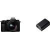 Panasonic Lumix DC-S5KE-K Full Frame Mirrorless Macchina Fotografica, Sensore CMOS Full Frame 24.2MP ISO Dual Native, Nero & DMW-BLK22E - Batteria per Lumix S5