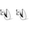 Liebeskind Berlin LJ-1635-E-12 - Orecchini a perno in acciaio INOX color argento, 1,2 cm, Acciaio inossidabile, Nessuna pietra preziosa