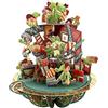 SANTORO Pirouette, Biglietto Di Auguri Pop-Up Natalizio 3D - Laboratorio Di Babbo Natale - Per Bambini, Per Famiglia, Natale, Festività