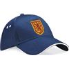 Purple Print House Cappello con stemma del leone scozzese ricamato, unisex, per tifosi di calcio e rugby, Blu navy/bianco, Taglia unica