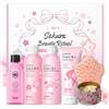 LAIKOU Sakura Kit Shampoo e Balsamo Idratante, 6 Pezzi Set Shampoo Donna Regalo, per Capelli Secchi, con Danneggiati, Ricci e Permanente