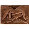 styleBREAKER Fascia per capelli da donna in look di velluto con nodo e fascia elastica fascia per la testa 04026040, colore:Cognac
