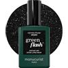 Manucurist Smalto Semipermanente Green Flash Sparks Nero Scintillante - Smalto Gel Unghie UV & LED - 12-Free, Bio-Based (84%) - Manicure Professionale - 15 ml