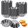 GYSRXS 30 Pezzi Mini Stampi per Crostatine Antiaderenti Stampi perTartellette Stampo Muffin Utilizzato per Cupcakes Crostate all'uovo Budini Torte Dessert(Argento)