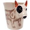 B2SEE Tazzine Tazza Bull Terrier Cani Bulldog 3d Animali regalo ceramica