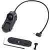 SBGJMY 2.5MM Spina Tattica PEQ DBAL NGAL Torcia Interruttore Interruttore di Controllo Portatile del pressostato remoto a Doppia Funzione per Mlok Keymod e Picatinny Rail da 20 mm (Nero)