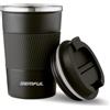 GEMFUL Tazza Termica Caffè 380ml, Acciaio Inox