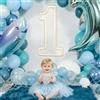 RumonZS Insegna luminosa al neon a LED con numero 1, 30 cm, bianco caldo, alimentazione USB, sfondo luminoso per feste di compleanno, anniversario, matrimonio, decorazione per la casa (numero 1)