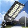JADIDIS 800W Lampione solare con telecomando, lampade solari impermeabili IP67 per uso esterno con sensore di movimento, luci solari 6500K Faretti solari a LED super luminosi per giardini, garage, str