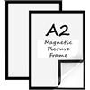 Generisch 2 cornici magnetiche A2, autoadesive, magnetiche, impermeabili, trasparenti, per note, certificati, poster, documenti, annunci