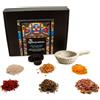 Samsara Kit incenso ProIncenser - kit professionale incensi - 5 Resine e grani di incensi assoriti - sabbia dorata - Bruciaincenso colore casuale - Carboncini
