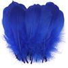 Duories 100 Piume Colorate per Fai da Te,Piume D'Oca Naturali,Piume D'Oca Indiane,per Fai da Te,Maschere,Cappelli,Orecchini,Decorazione per Capelli,acchiappasogni,Matrimoni,Carnevale,Feste,12-18 cm,Blu