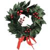 FOXNEC Corona di Alloro Laurea in Plastica Uomo Donna con Fiocco Rosso e Bacca Finta per Festa Accessori (Corona-B)