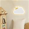 niuniaj Applique da Parete Interno 14W 1550LM Lampada a Forma di Nuvola | 3000K/4000K/6000K Tricolore, 220V Creativo Design Lampada per Camera da Letto, Soggiorno, Scale(Bianco)