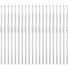 QUARKZMAN Uncinetto in Acciaio Inossidabile 1,0mm Taglia USA 12 Ferri da Maglia in Metallo per Filati Fai Da Te Filato Artigianale, 20pz