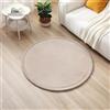Hakuna Matte Tappetino da gioco morbido per bambini, 120x120x2,5 cm, beige, con memory foam di alta qualità, tappetino per gattonare con antiscivolo