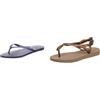 Havaianas Infradito Nero 41/42 EU + Infradito Oro Rosa 41/42 EU
