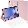 SUEEWE Tastiera con Cover per Samsung Galaxy Tab S11 Ultra 14,6 2025, Custodia con Staccabile Italiano ‎QWERTY Tastiera, Rosa