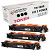 universo cartuccia® TN1050 3x Toner da 2.000 compatibile con BROTHER DCP-1612W 1510 1512 1610W per MFC-1910W 1810 per HL-1210W 1212W 1110 1112 (3 TN1050)