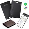 Lmrbelec Scheda Tracker per Apple e Android, Ricaricabile e ultrasottile ideale per localizzare portafogli, bagagli o passaporti. Lavorare con Apple Find My e Google's Find Hub (for iOS & Android, 2 Pack)