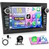Motorsi Autoradio Android Per Opel Astra Corsa Combo Antara Tigra Con Apple Carplay, 7 Pollici IPS Touchscreen 2 Din Autoradio 2+64G Auto Radio Bluetooth 5.0 GPS ASP Android Auto WiFi FM/RDS Radio