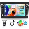 Motorsi 7'' Autoradio Per Opel Astra Antara Corsa Combo Signum,IOS Carplay Android Auto Radio 2+64G Android 15 Radio 2 Din Stereo Radio Con GPS WiFi EQ Bluetooth OBD2 DVR DAB+,Telecamera AHD